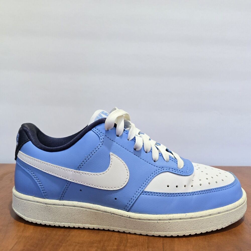 Nike Court Vision Be True To Her School Low Top Valor Blue Lace Up Sneakers 7